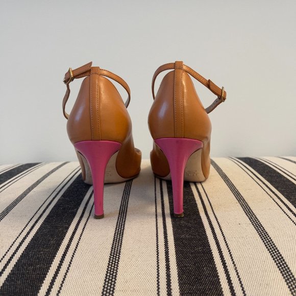 J. Crew Everly T-Strap Mary Janes Ashen Brown Sz 7 - Picture 3 of 5